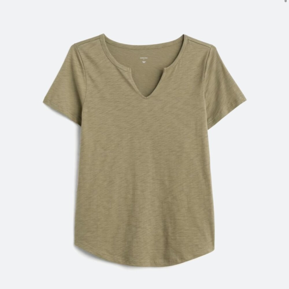 Market & Spruce Rebecca Split Neck Pima Cotton tee XL (worn once)